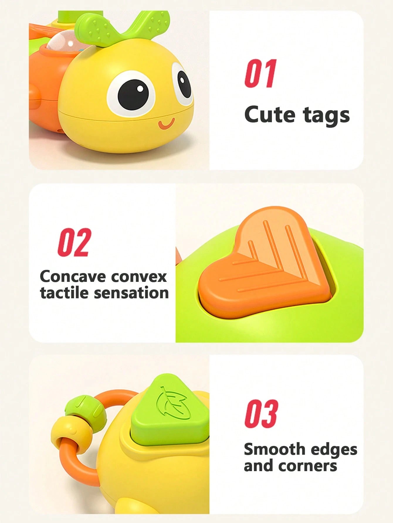 Montessori Sensory Toys, Cartoon Caterpillar Baby Busy Board, Suitable For Airplane, Travel Toys, Road Trip Car Activities- Improve Fine Motor Skills And Early Learning Abilities, Educational Learnin
