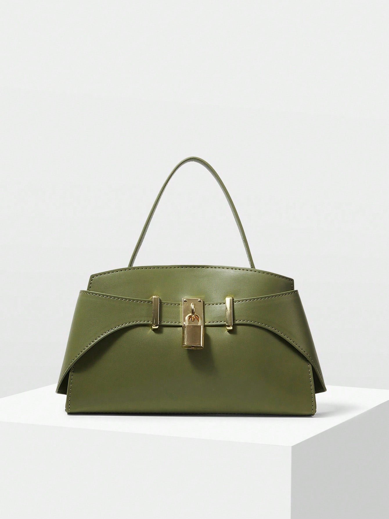 MOTF PREMIUM PU LEATHER IRONMONGERY TOP HANDLE BAG