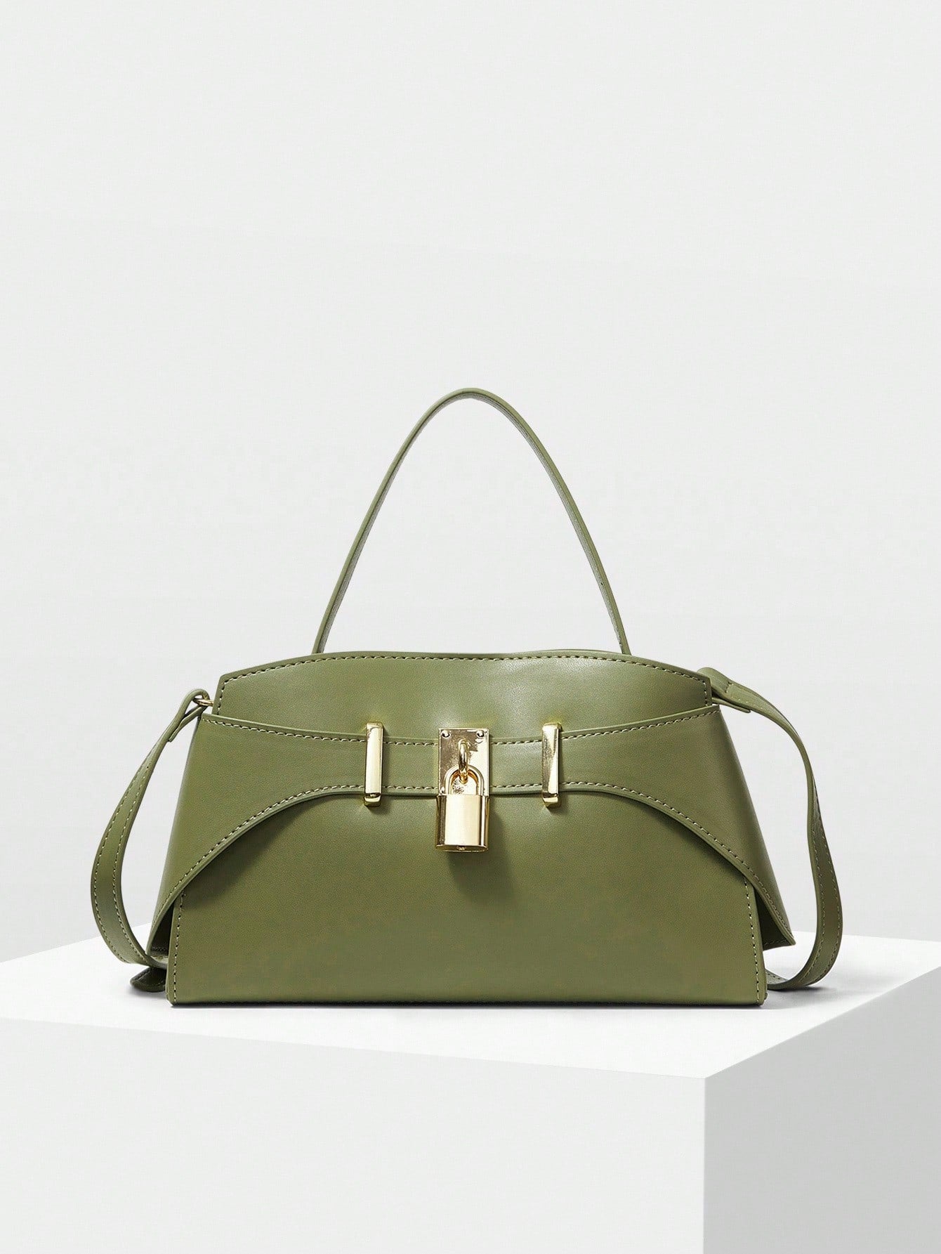 MOTF PREMIUM PU LEATHER IRONMONGERY TOP HANDLE BAG