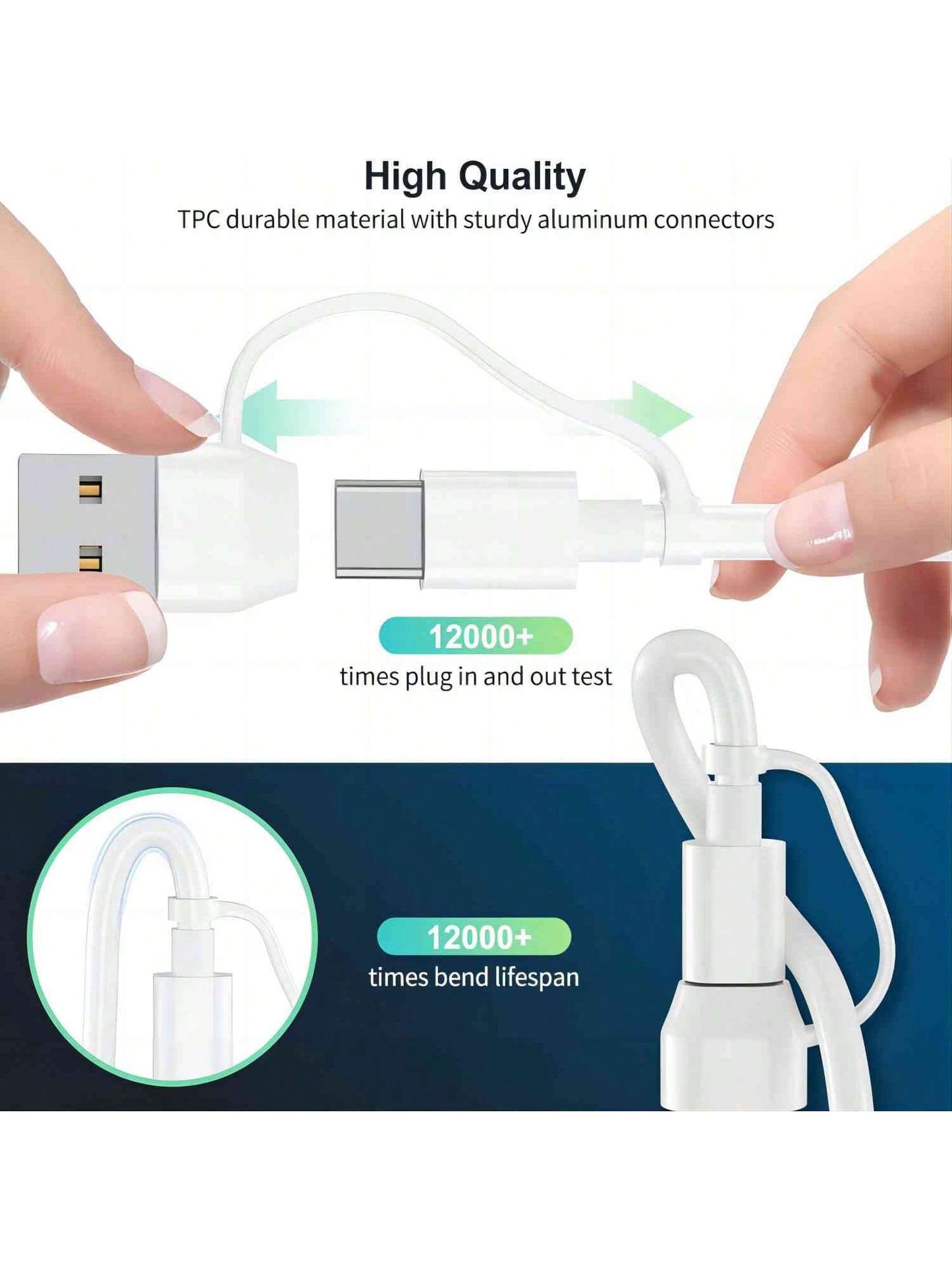 Multi Charging Cable 4 In 2 Compatible With Apple Watch Charger I-Phone, Travel 4 In 2 Watch & Phone Charger With IOSPorts/Type C/Type C Port Compatible With Apple Watch/ 15 14 13 12 11/Galaxy Androi