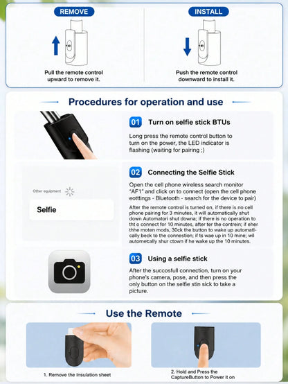 Multifunctional Bluetooth Selfie Stick Tripod With Remote Control And Fill Light, Phone Holder Live Streaming Tripod, Universal Photography Travel Selfie Gadget