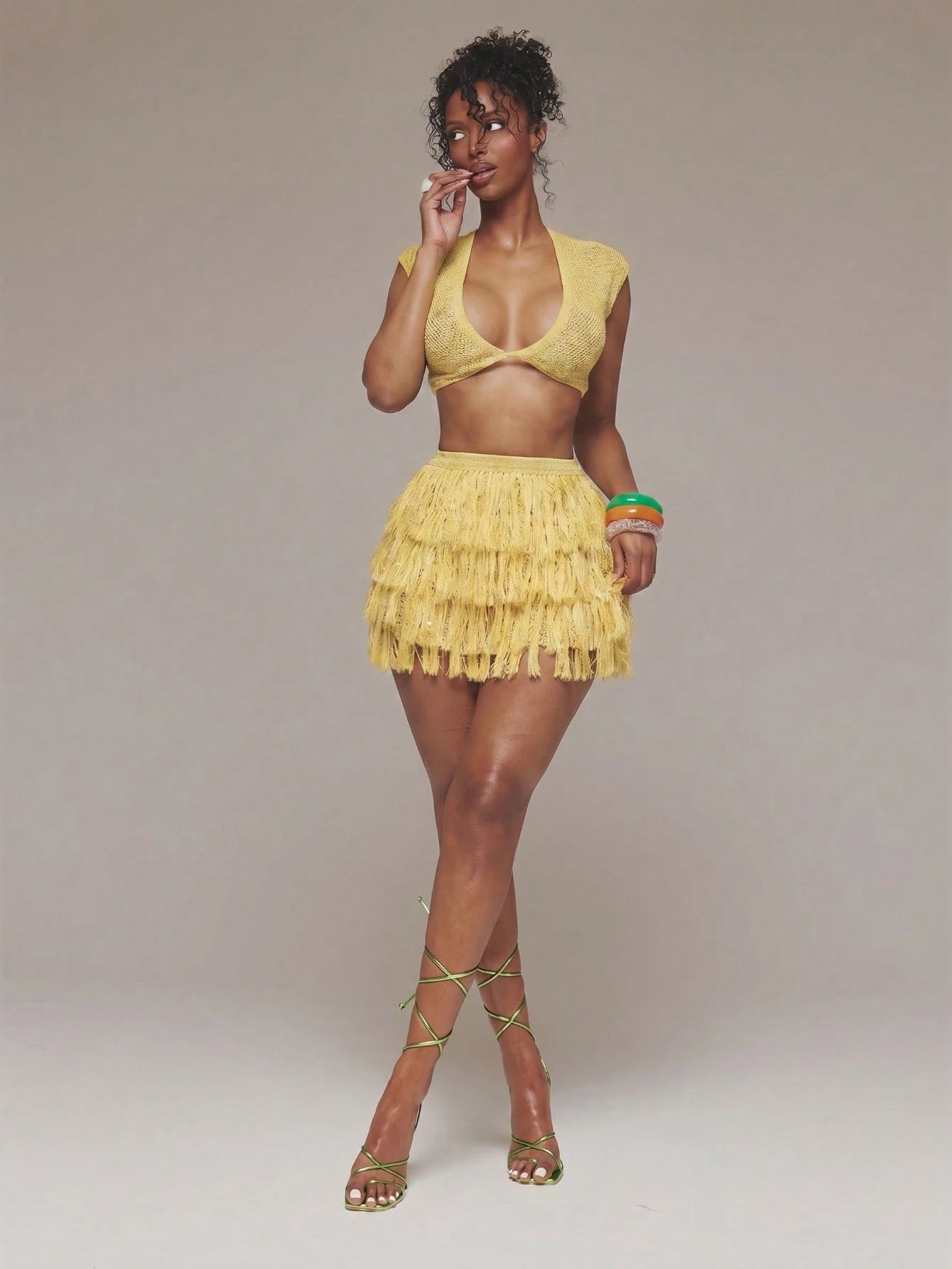 MUSERA Crochet Knit Plunge Front Short Sleeve Crop Top Spring Summer Ibiza Festival Holiday Vacation Cute Sexy Y2k Night Out Club Tropical Seduction