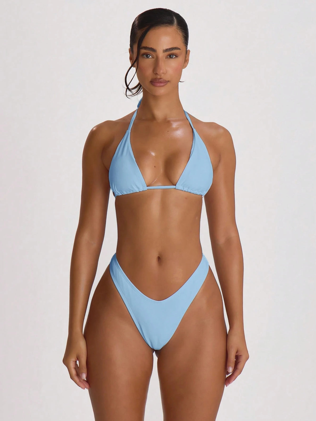 Musera Resort Triangle Halterneck Tie Bikini Top Swim Vacation Holiday Summer Travel Beachwear Basics Hen Do Wedding Bridal Bachelorette Swimwear Resort Core
