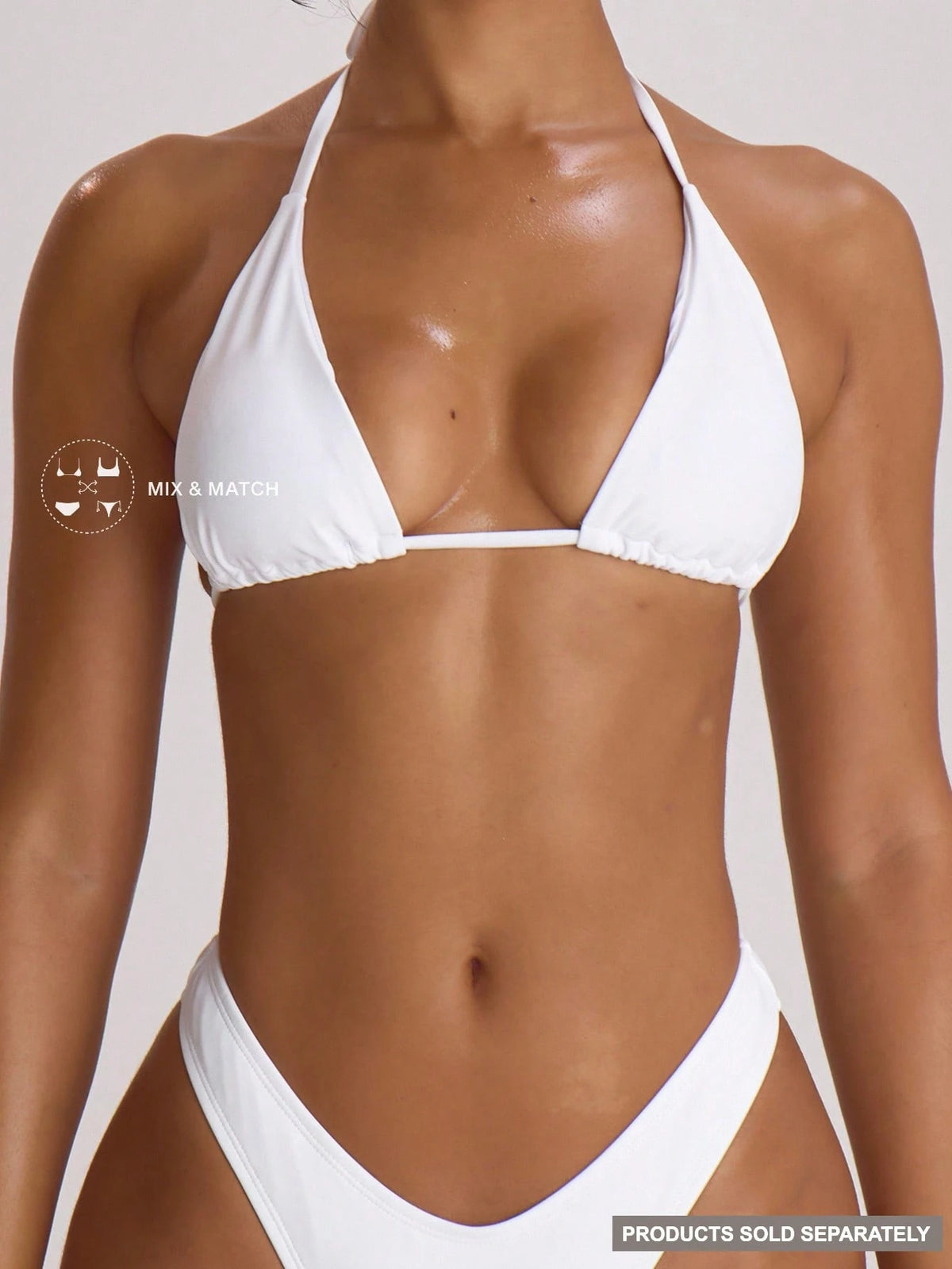 Musera Resort Triangle Halterneck Tie Bikini Top Swim Vacation Holiday Summer Travel Beachwear Basics Hen Do Wedding Bridal Bachelorette Swimwear Resort Core