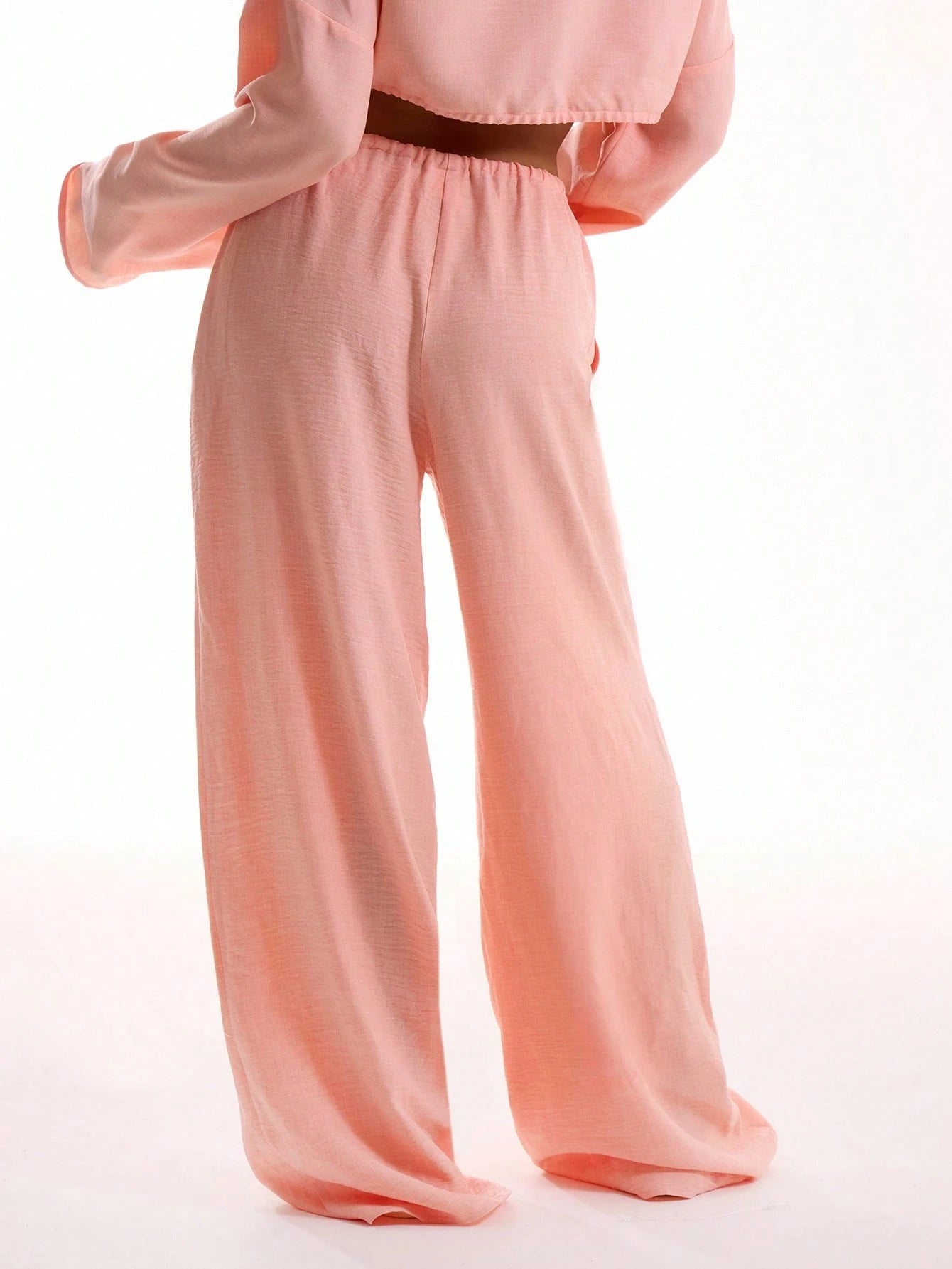 MUSERA Tie Front Linen Feel Beach Trousers Elegant Summer Vacation Sun Casual Boho Airport Casual Office Work Cute Party Pants Spring Holiday