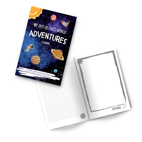 My Out-of-this-World Journal, a Stellar Outer Space Write and Draw Journal Notebook: 110-page Diary to Reach for the Stars
