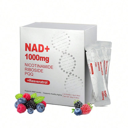 NAD+ Booster Antioxidant Energy Drink OEM ODM Private Label GMP NAD Oral Liquid Supplement 300g For Adults