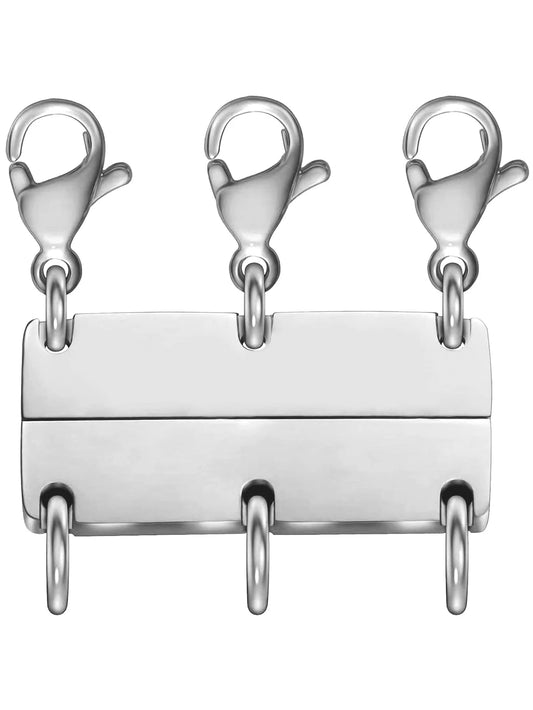 Necklace Stacking Clasp, Multi-Strand Connector Suitable For 2-6 Layers Necklace Separator