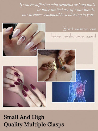 Necklace Stacking Clasp, Multi-Strand Connector Suitable For 2-6 Layers Necklace Separator