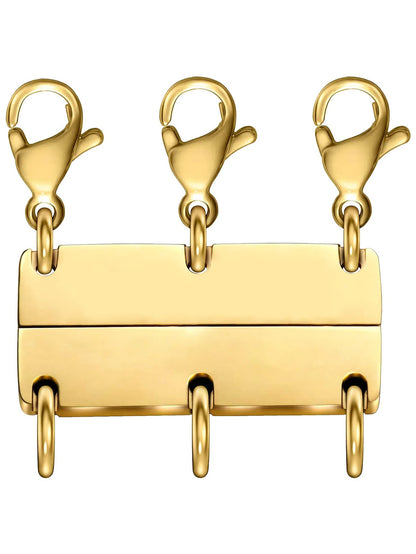 Necklace Stacking Clasp, Multi-Strand Connector Suitable For 2-6 Layers Necklace Separator