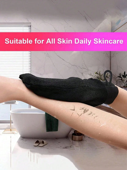 New 2 Pieces Exfoliating Gloves, Body Exfoliating Gloves Double-Sided Body Scrub Gloves Dead Skin Removal Gloves Deep Body Scrub For Men And Women, Bath Exfoliating Shower Gloves, Deep Exfoliating Glo