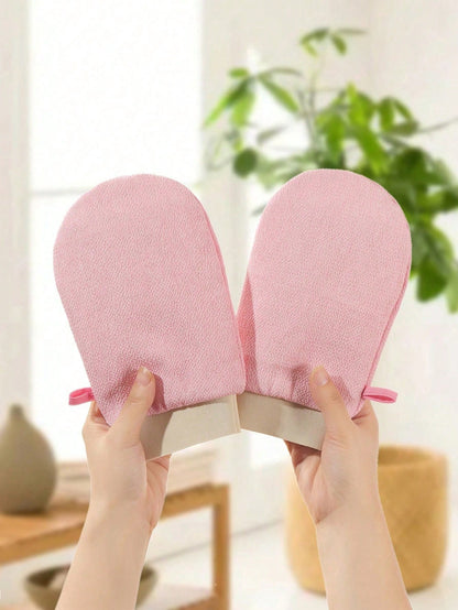 New 2 Pieces Exfoliating Gloves, Body Exfoliating Gloves Double-Sided Body Scrub Gloves Dead Skin Removal Gloves Deep Body Scrub For Men And Women, Bath Exfoliating Shower Gloves, Deep Exfoliating Glo
