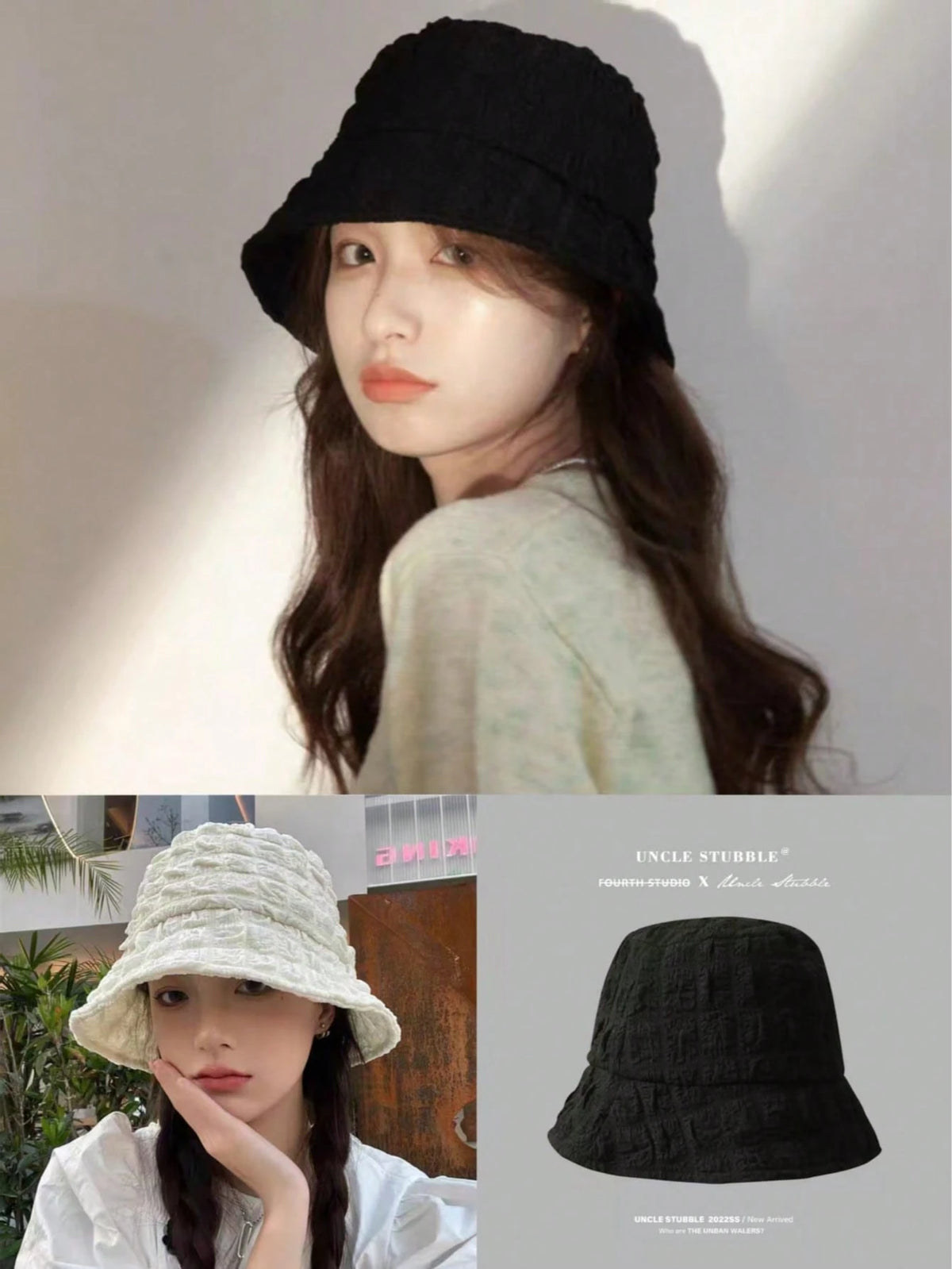 New Arrival Versatile Quick-Dry Sun Protection Hat, Soft Puff Brim Bucket Hat, Foldable Mesh Sunhat For Spring Autumn School