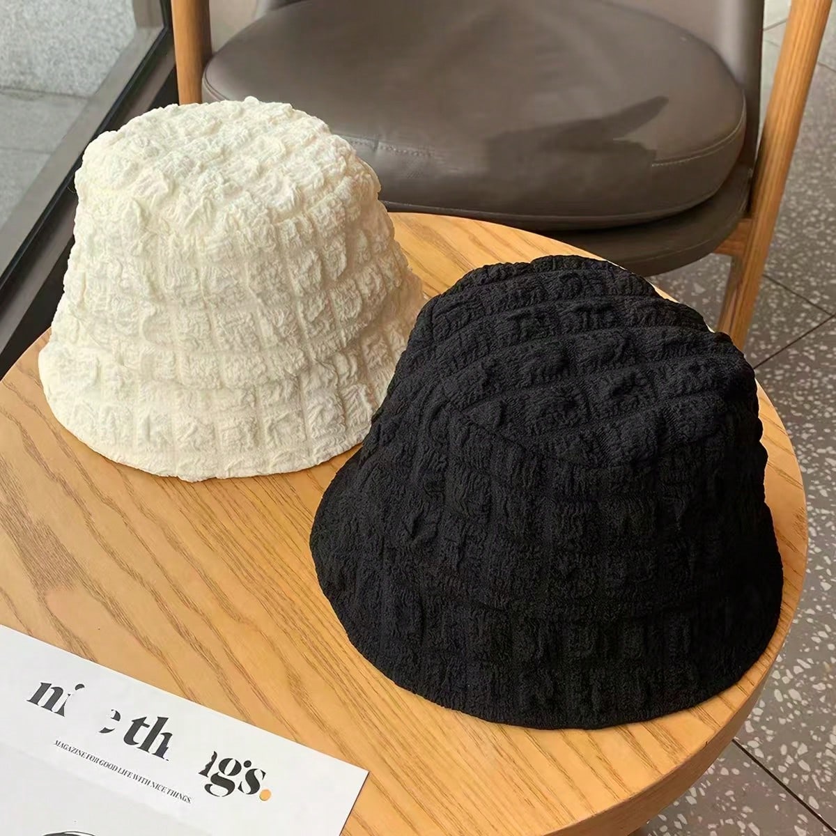 New Arrival Versatile Quick-Dry Sun Protection Hat, Soft Puff Brim Bucket Hat, Foldable Mesh Sunhat For Spring Autumn School