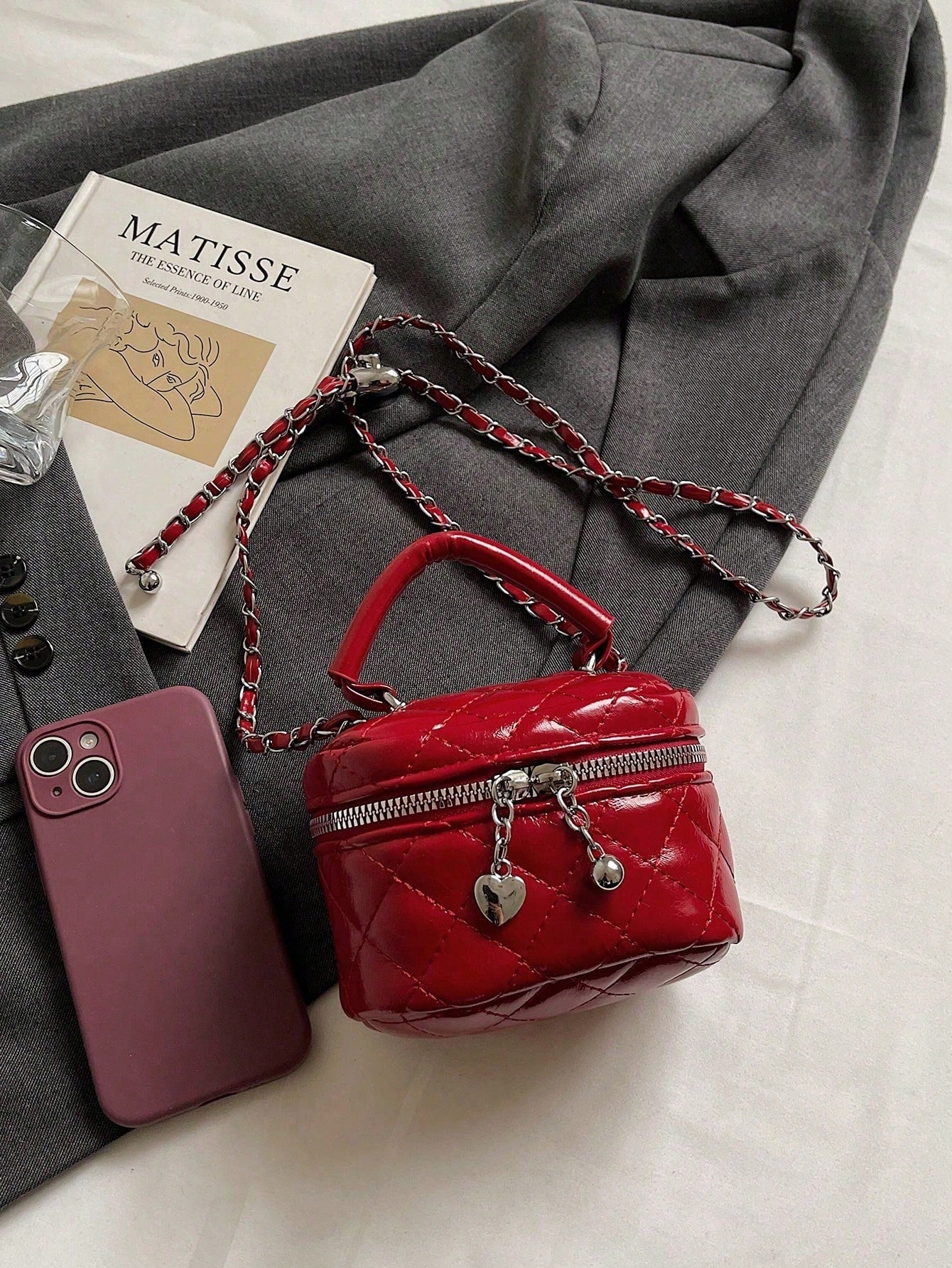 New Fashion Classic Multi-Functional PU Waterproof Fabric Quilted Women's Handbag