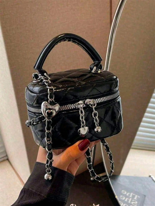 New Fashion Classic Multifunctional PU Waterproof Fabric Quilted Women's Handbag, Gift