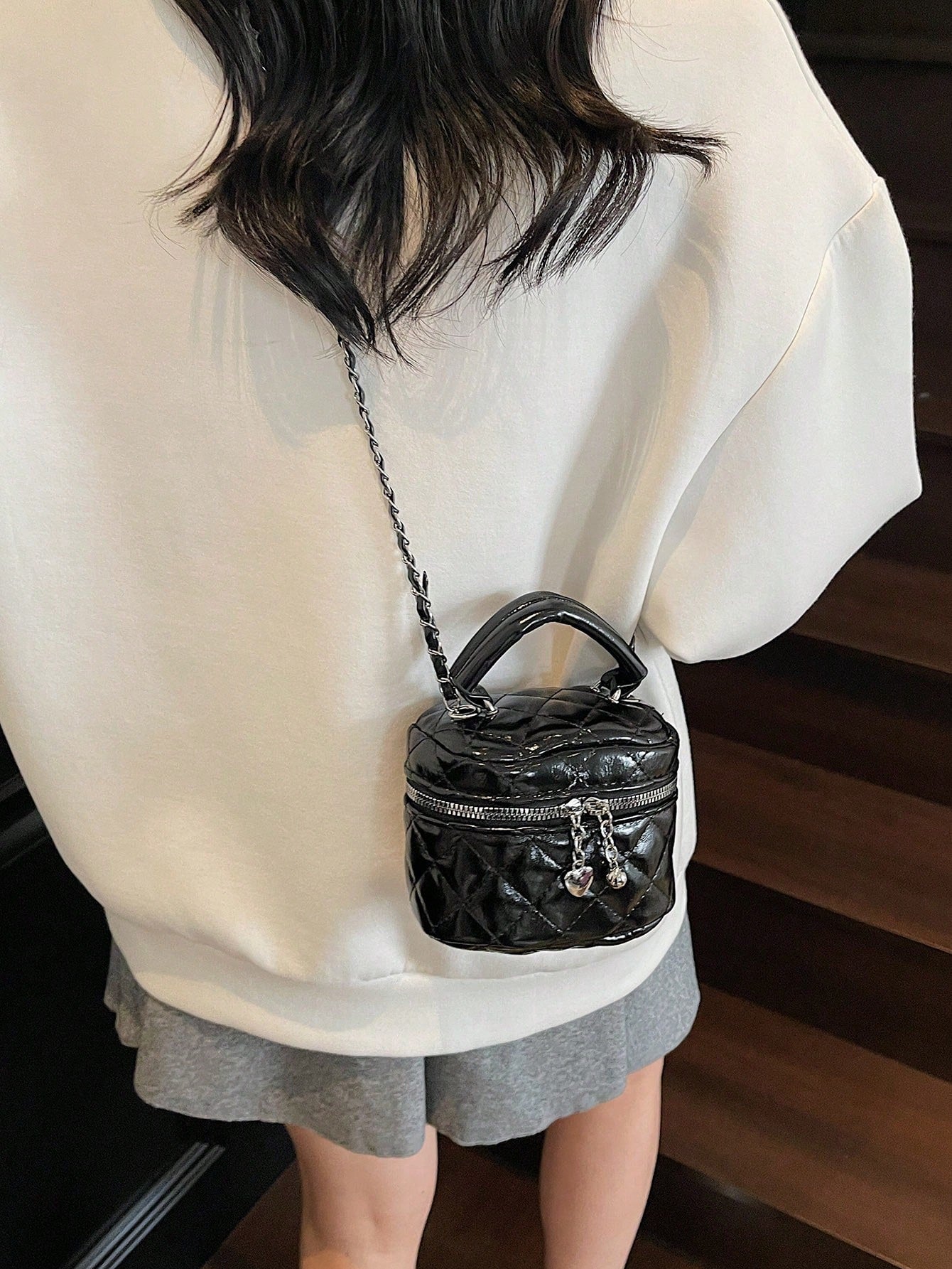 New Fashion Classic Multifunctional PU Waterproof Fabric Quilted Women's Handbag, Gift