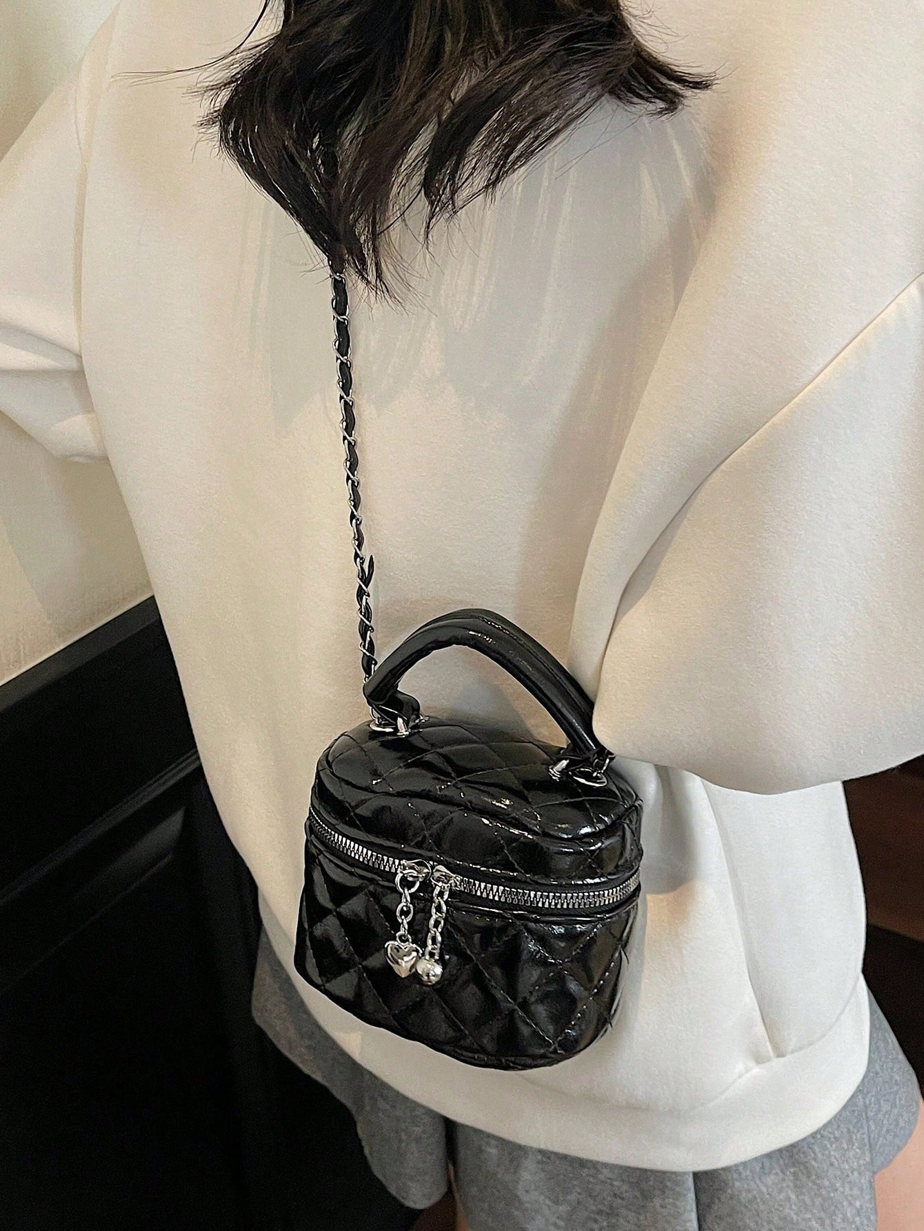 New Fashion Classic Multifunctional PU Waterproof Fabric Quilted Women's Handbag, Gift