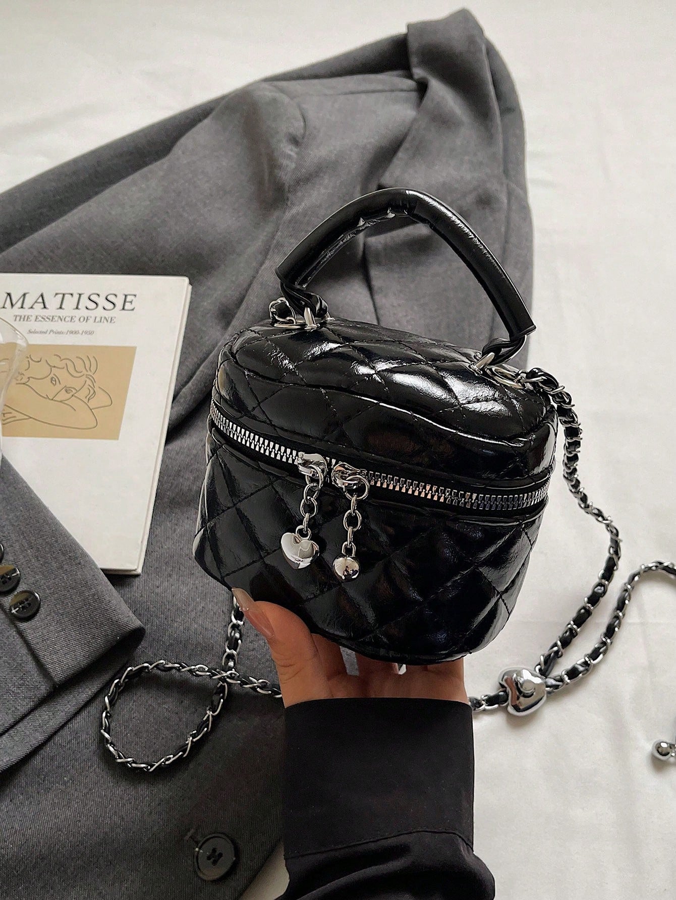 New Fashion Classic Multifunctional PU Waterproof Fabric Quilted Women's Handbag, Gift