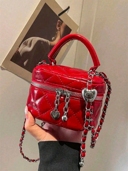 New Fashion Classic Multifunctional PU Waterproof Fabric Quilted Women's Handbag, Gift