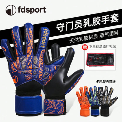 New Full Latex Soccer Goalkeeper Gloves Without Finger Save, Anti-Slip Breathable Goalie Gloves For Middle School Students & Adults
