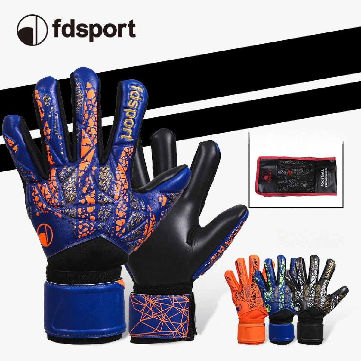 New Full Latex Soccer Goalkeeper Gloves Without Finger Save, Anti-Slip Breathable Goalie Gloves For Middle School Students & Adults