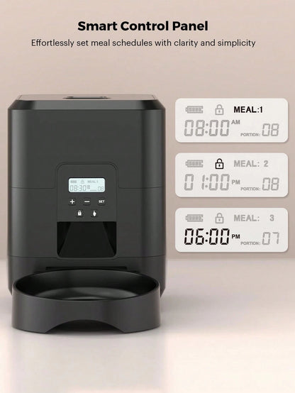 NEW Intelligent Pet Feeder, 67.6 Oz Food Capacity, 0.53 Gallon, Automatic Timed Dog/Cat Feeder With Stainless Steel Bowl, Programmable By Button Or APP/WiFi (Upgraded Model)