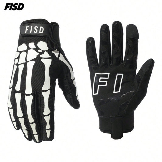 New Luminous Personalized Sports Gloves, Silicone Anti-Slip Protective Gloves For Football, Baseball,, Cycling & Off-Road Motorcycle