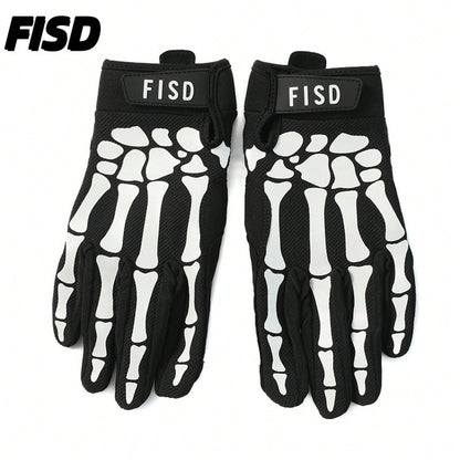 New Luminous Personalized Sports Gloves, Silicone Anti-Slip Protective Gloves For Football, Baseball,, Cycling & Off-Road Motorcycle