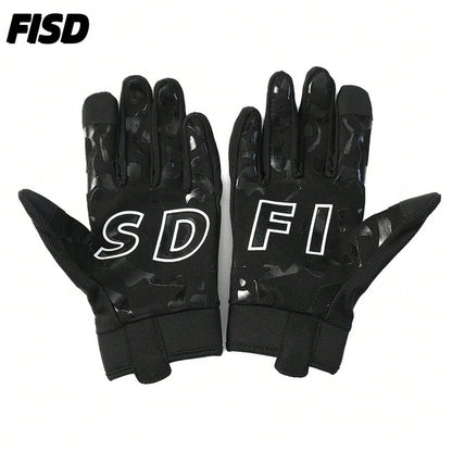 New Luminous Personalized Sports Gloves, Silicone Anti-Slip Protective Gloves For Football, Baseball,, Cycling & Off-Road Motorcycle