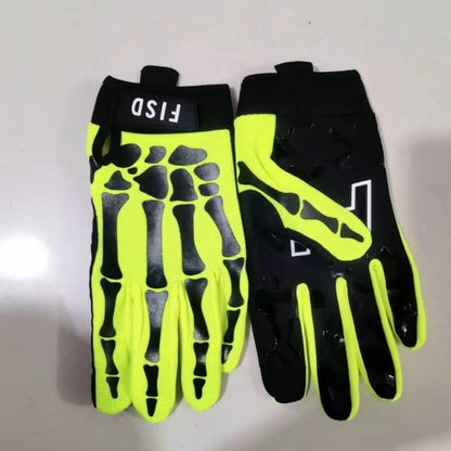 New Luminous Personalized Sports Gloves, Silicone Anti-Slip Protective Gloves For Football, Baseball,, Cycling & Off-Road Motorcycle