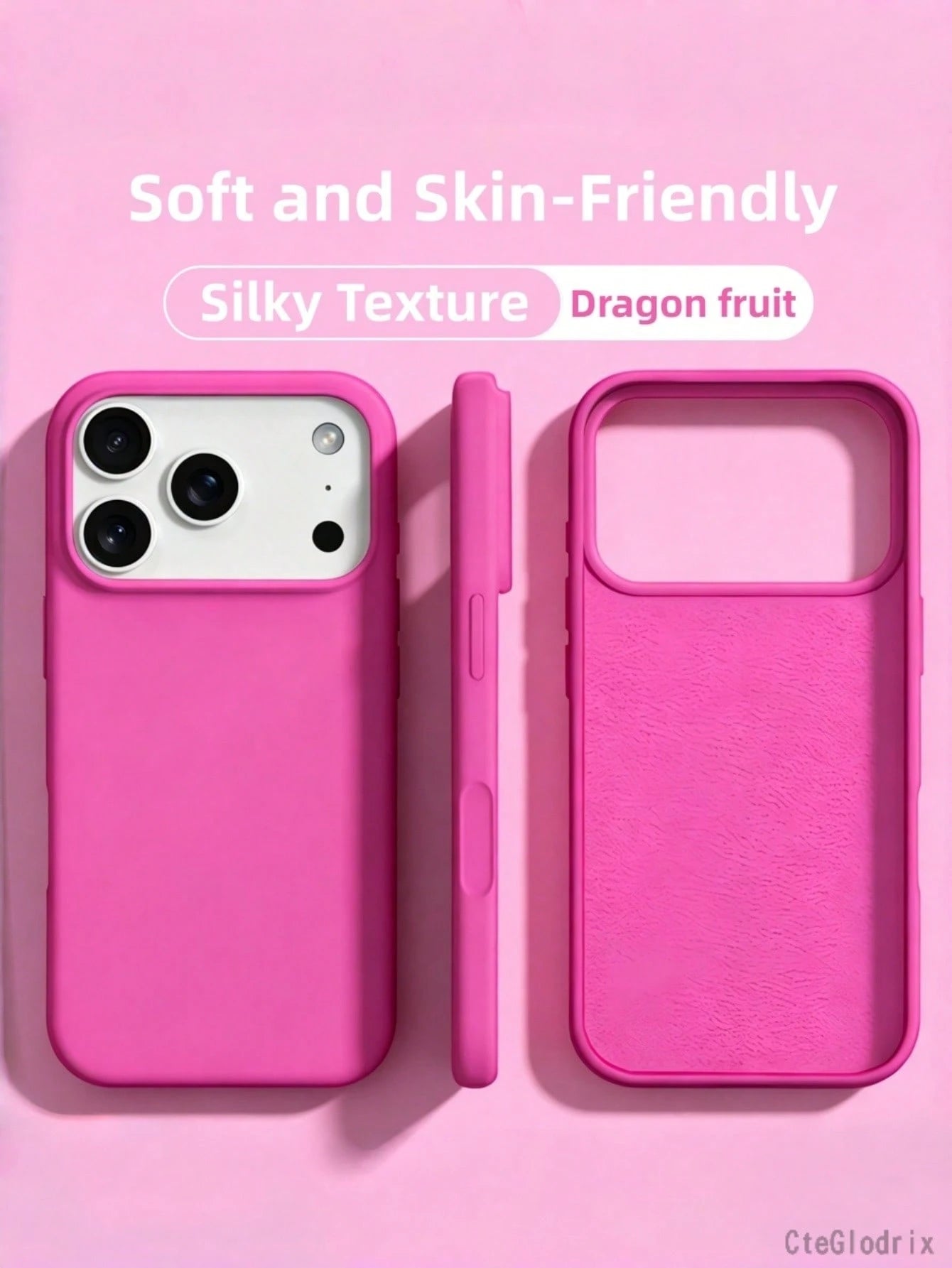 New Luxury Shockproof Soft Beige Phone Case Compatible With 17 16 15 Pro 14 Plus 13 12 11 17 Pro Max Air XR XS Max X/XS 7/8 Plus 7/8, Shockproof Anti-Slip, Fashion Design, Skin-Friendly Material, Aest