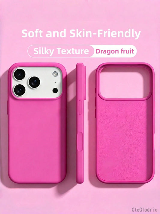 New Luxury Shockproof Soft Beige Phone Case Compatible With 17 16 15 Pro 14 Plus 13 12 11 17 Pro Max Air XR XS Max X/XS 7/8 Plus 7/8, Shockproof Anti-Slip, Fashion Design, Skin-Friendly Material, Aest