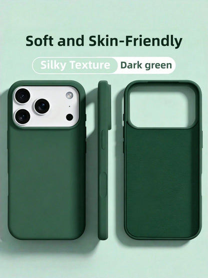 New Luxury Shockproof Soft Beige Phone Case Compatible With 17 16 15 Pro 14 Plus 13 12 11 17 Pro Max Air XR XS Max X/XS 7/8 Plus 7/8, Shockproof Anti-Slip, Fashion Design, Skin-Friendly Material, Aest