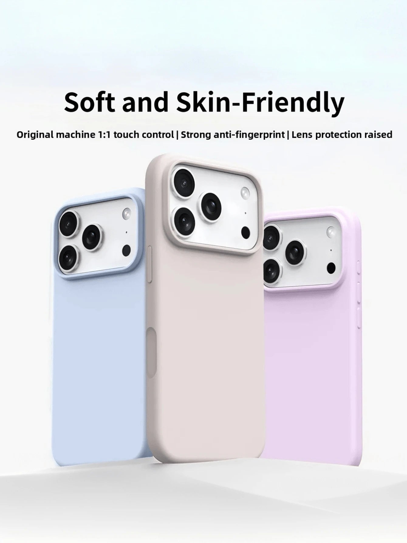 New Luxury Shockproof Soft Beige Phone Case Compatible With 17 16 15 Pro 14 Plus 13 12 11 17 Pro Max Air XR XS Max X/XS 7/8 Plus 7/8, Shockproof Anti-Slip, Fashion Design, Skin-Friendly Material, Aest