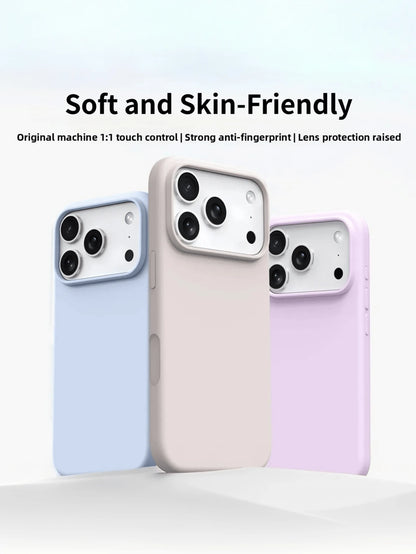 New Luxury Shockproof Soft Beige Phone Case Compatible With 17 16 15 Pro 14 Plus 13 12 11 17 Pro Max Air XR XS Max X/XS 7/8 Plus 7/8, Shockproof Anti-Slip, Fashion Design, Skin-Friendly Material, Aest
