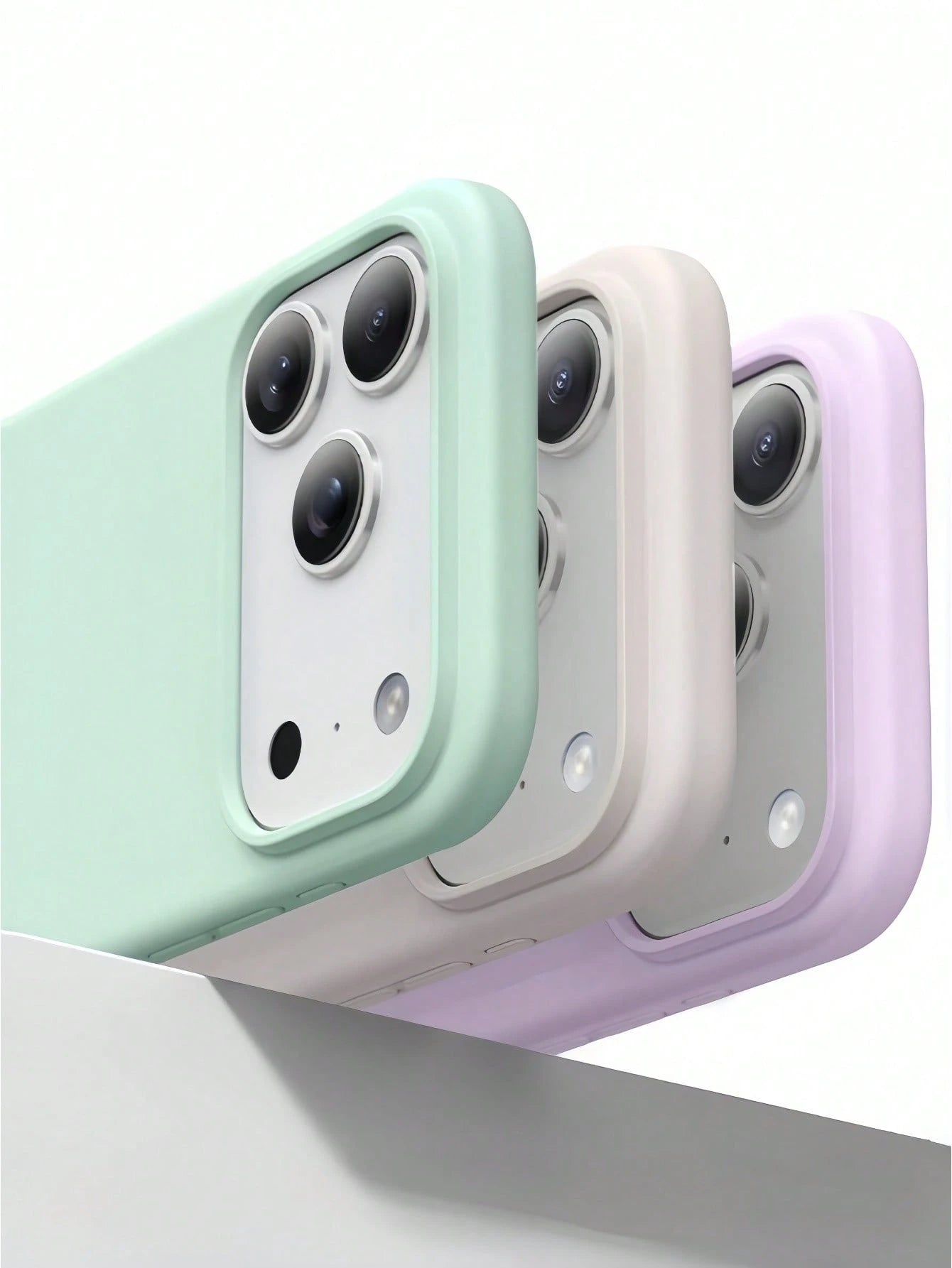 New Luxury Shockproof Soft Beige Phone Case Compatible With 17 16 15 Pro 14 Plus 13 12 11 17 Pro Max Air XR XS Max X/XS 7/8 Plus 7/8, Shockproof Anti-Slip, Fashion Design, Skin-Friendly Material, Aest
