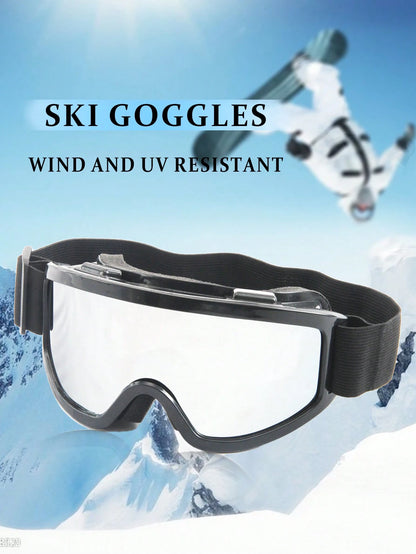 New Oversized Ski/Cycling/Climbing Anti-Wind Men's Goggles, Wind Ski Glasses Easy Comfort Casual Outfits Outdoor Cycling Glasses For Summer Beach Vacation, Outdoor, Travel Fall