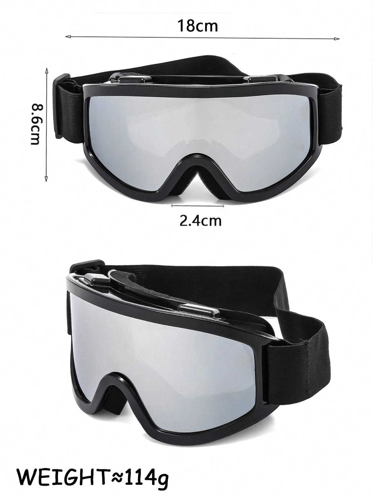 New Oversized Ski/Cycling/Climbing Anti-Wind Men's Goggles, Wind Ski Glasses Easy Comfort Casual Outfits Outdoor Cycling Glasses For Summer Beach Vacation, Outdoor, Travel Fall