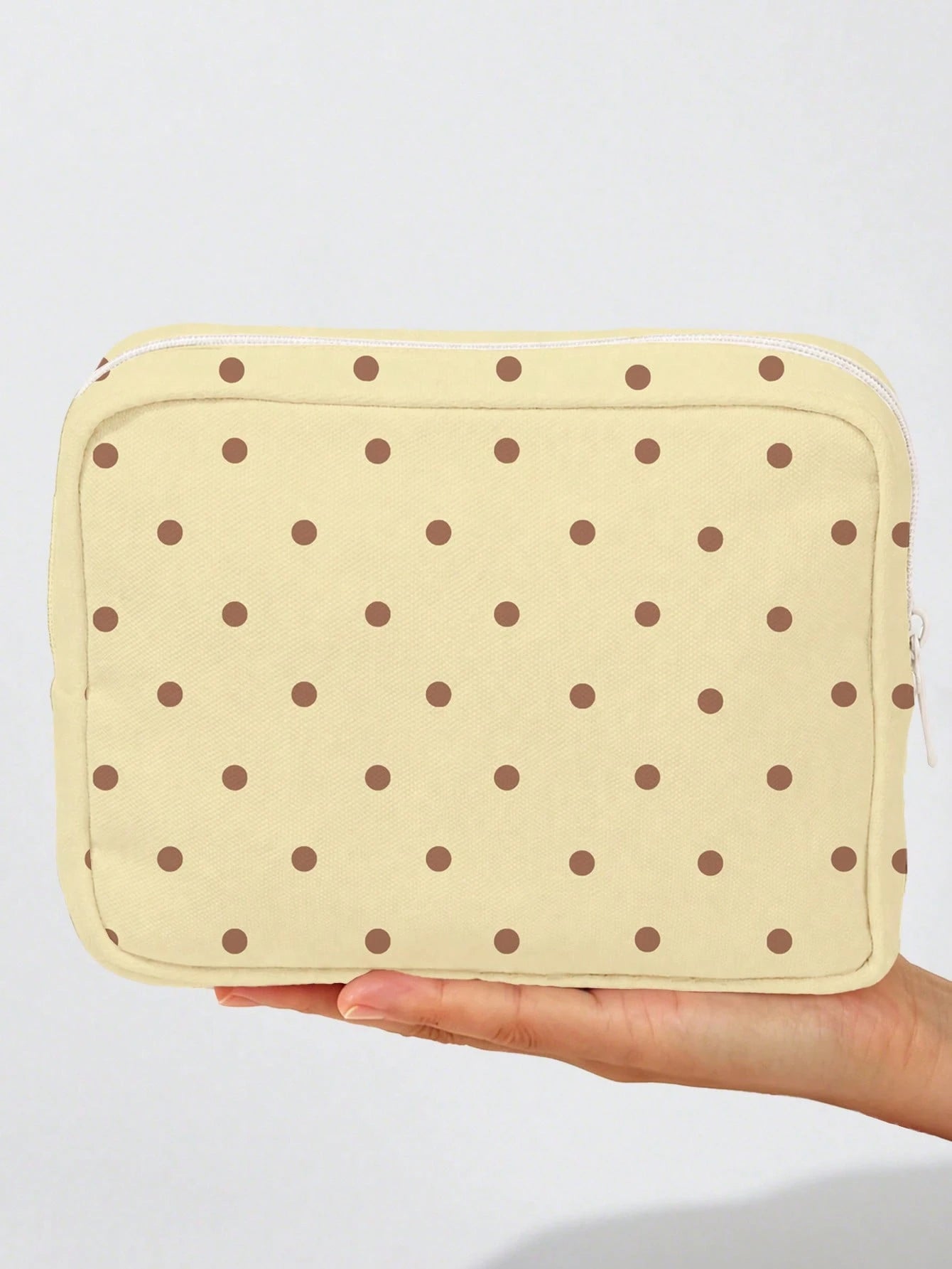 New Polka Dot Makeup Bag, Toiletry Bag, Storage Bag, Large Capacity Cosmetic Storage Bag, Portable Makeup Storage Bag, Cute Travel Toiletry Bag, Home Storage Bag, Soft Material Travel Makeup Bag, Bubb