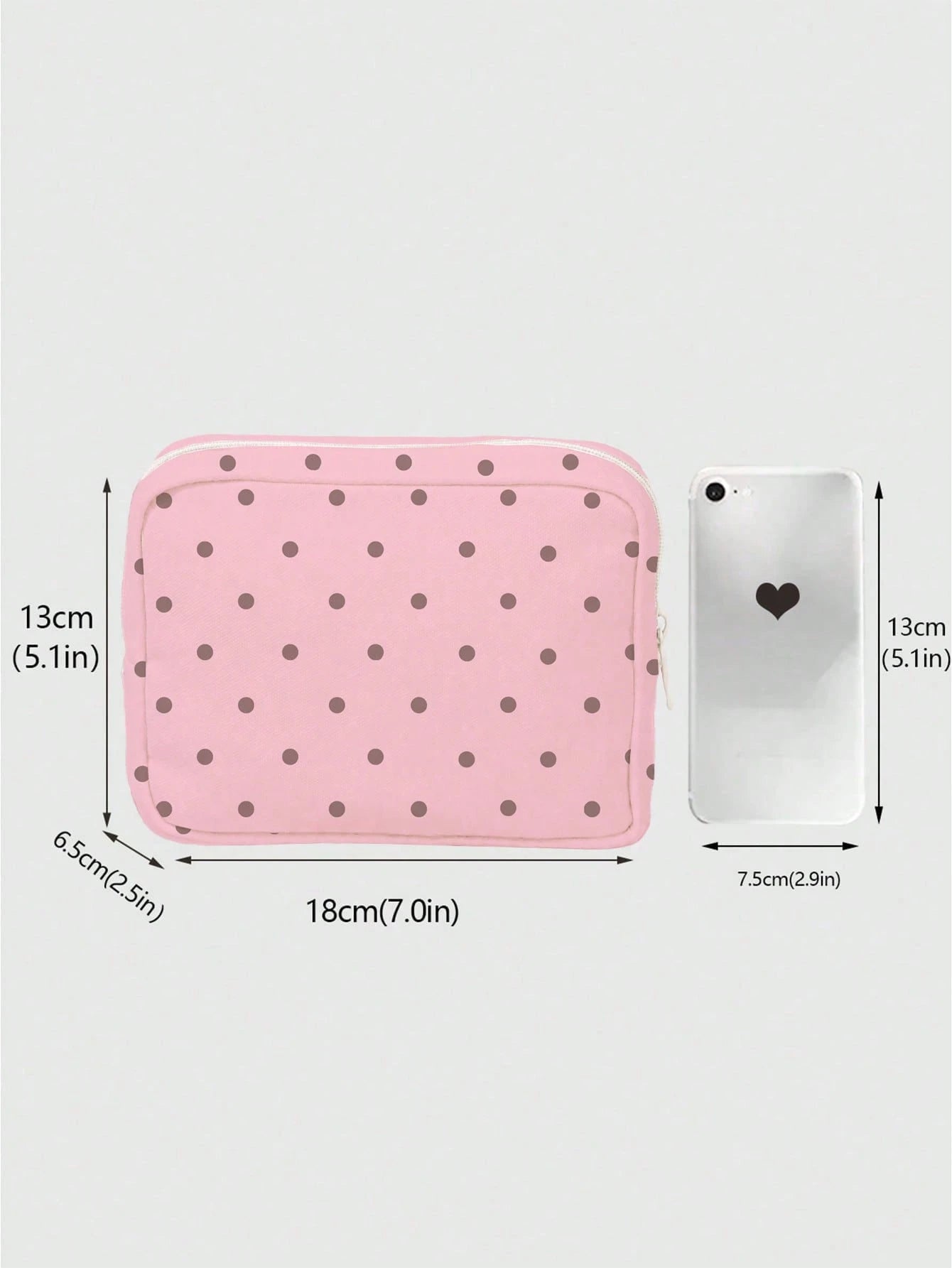 New Polka Dot Makeup Bag, Toiletry Bag, Storage Bag, Large Capacity Cosmetic Storage Bag, Portable Makeup Storage Bag, Cute Travel Toiletry Bag, Home Storage Bag, Soft Material Travel Makeup Bag, Bubb