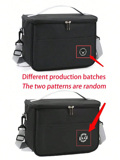 New Portable Insulated Lunch Bag With Shoulder Strap, Waterproof Cold/Heat Retention Design, Suitable For Office Use; Large Capacity Handheld/Shoulder Dual-Use Insulated Bag, Thickened Waterproof Lunc