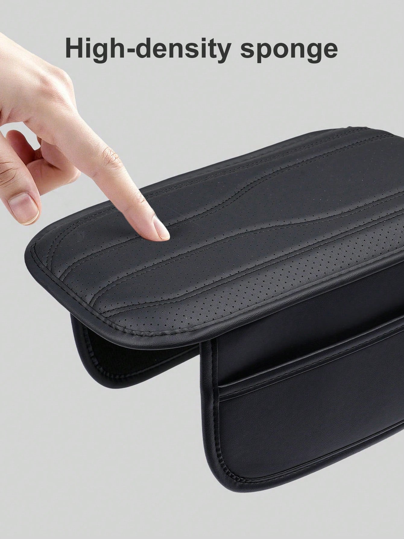 New Universal Car Center Console Sunshade With 2 Storage Pockets- Leather Armrest Box Cover, Waterproof Armrest Box Pad, Armrest Box Cover, Interior Decoration Accessories Suitable For SUV/Pickup/Car