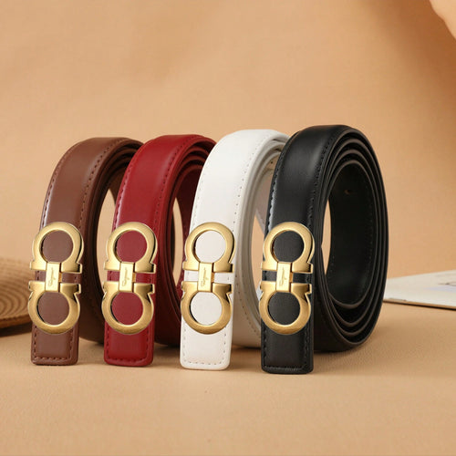 New Women's 8-Figure Buckle Belt, Decorative Waist Belt For Jeans And Casual Pants, Versatile Women's Belt