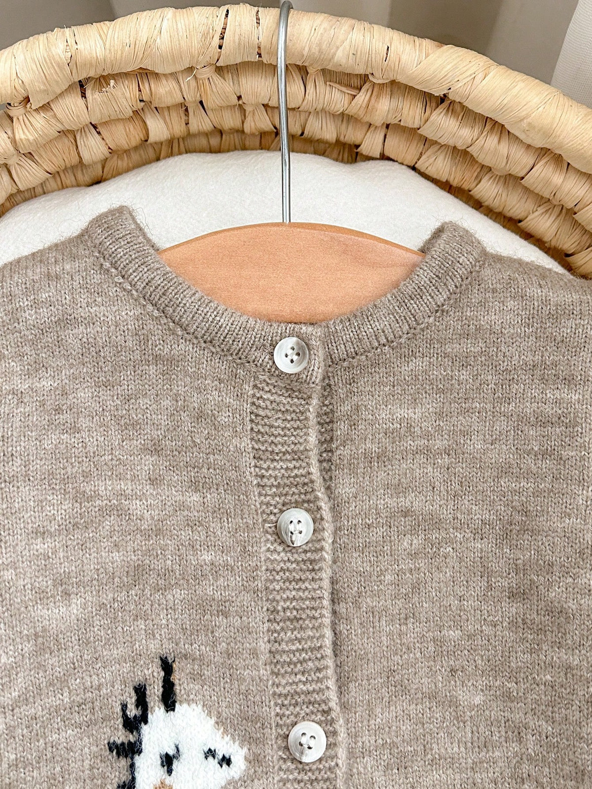 Newborn Baby Girl Autumn/Winter Cute Cartoon Pattern Long Sleeve Sweater Romper
