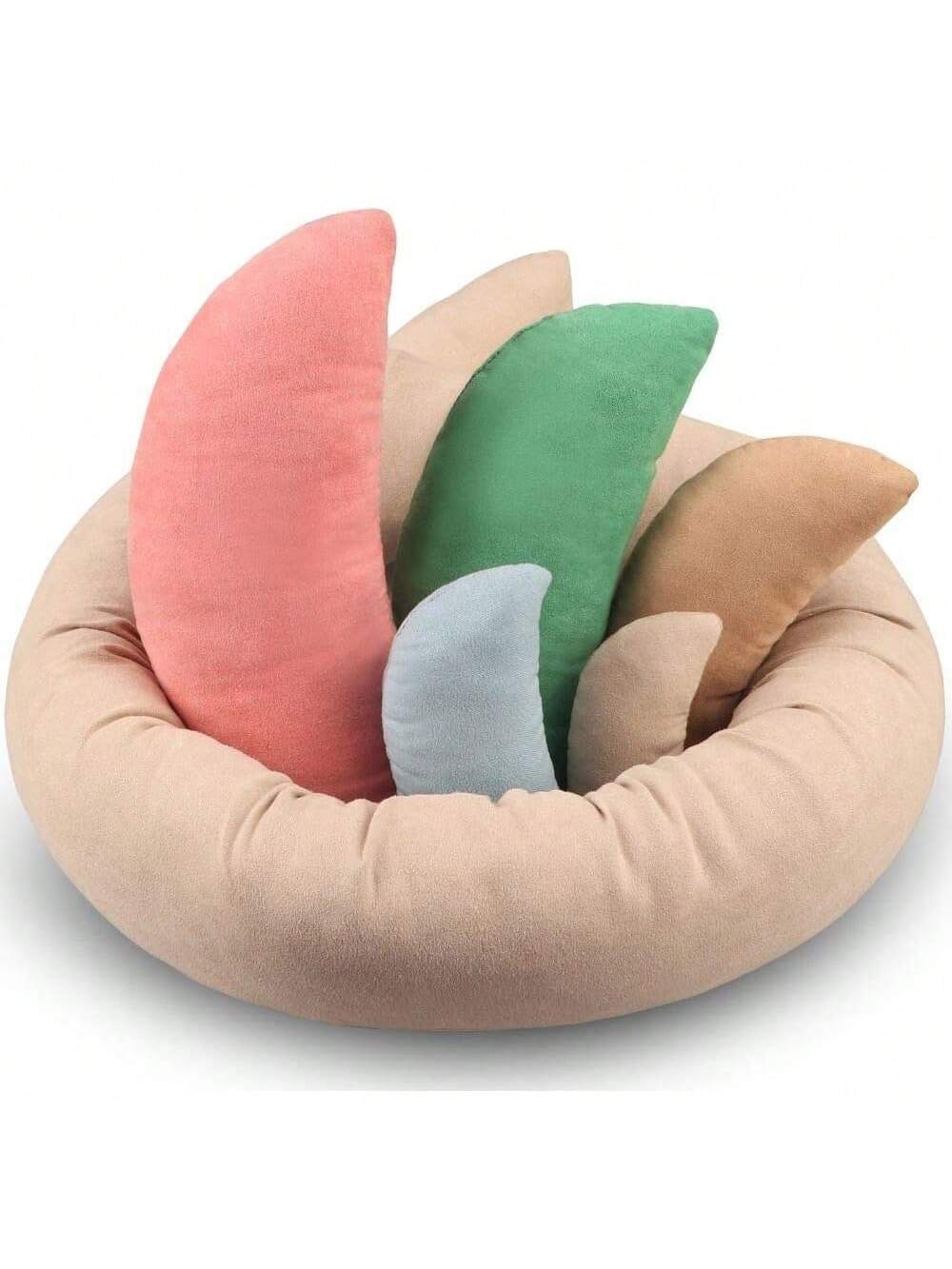 Newborn Photography Props, Ultra-Soft Baby Donut Posing Pillows, Professional Baby Photo Props Set Fits 0-6 Months Baby,Pack Of 6, Multicolor Baby Shower Family Decorations Gifts Baby Shower Easter Gi