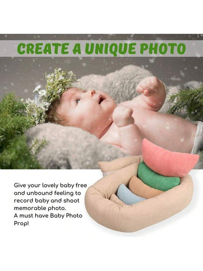 Newborn Photography Props, Ultra-Soft Baby Donut Posing Pillows, Professional Baby Photo Props Set Fits 0-6 Months Baby,Pack Of 6, Multicolor Baby Shower Family Decorations Gifts Baby Shower Easter Gi