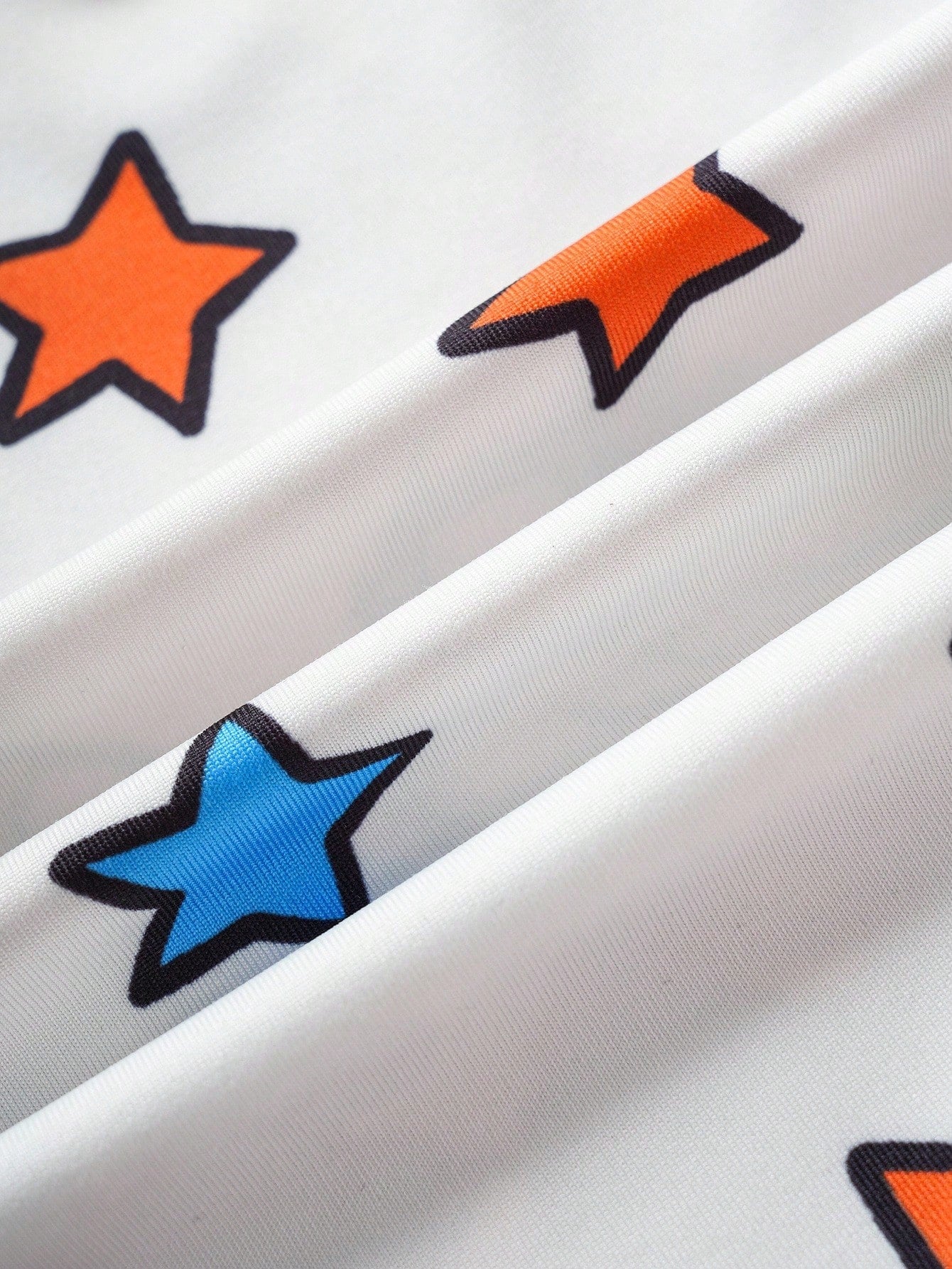 Nick 90s| Baby Boy Cartoon Cute Cartoon Figure Graphic & Colorful Star Print Blue & White Contrast Long Sleeve Jumpsuit, Suitable For Autumn/Winter Fall