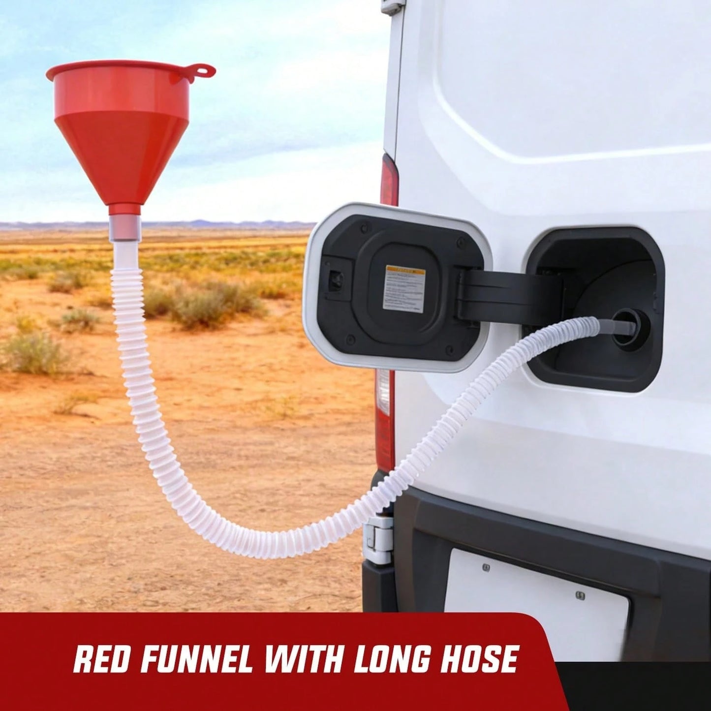 Nilight 4-In-1 Automotive Funnel Set – Durable Wide-Mouth Oil Funnel With Removable Filter &Flexible Long Neck Extensions, Ideal For Engine Oil Change, Gasoline Transfer, Coolant Adding, Compatible Wi