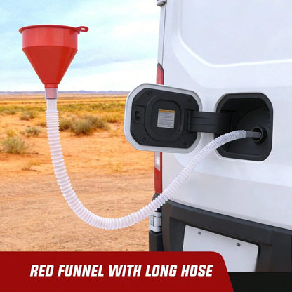 Nilight 4-In-1 Automotive Funnel Set – Durable Wide-Mouth Oil Funnel With Removable Filter &Flexible Long Neck Extensions, Ideal For Engine Oil Change, Gasoline Transfer, Coolant Adding, Compatible Wi